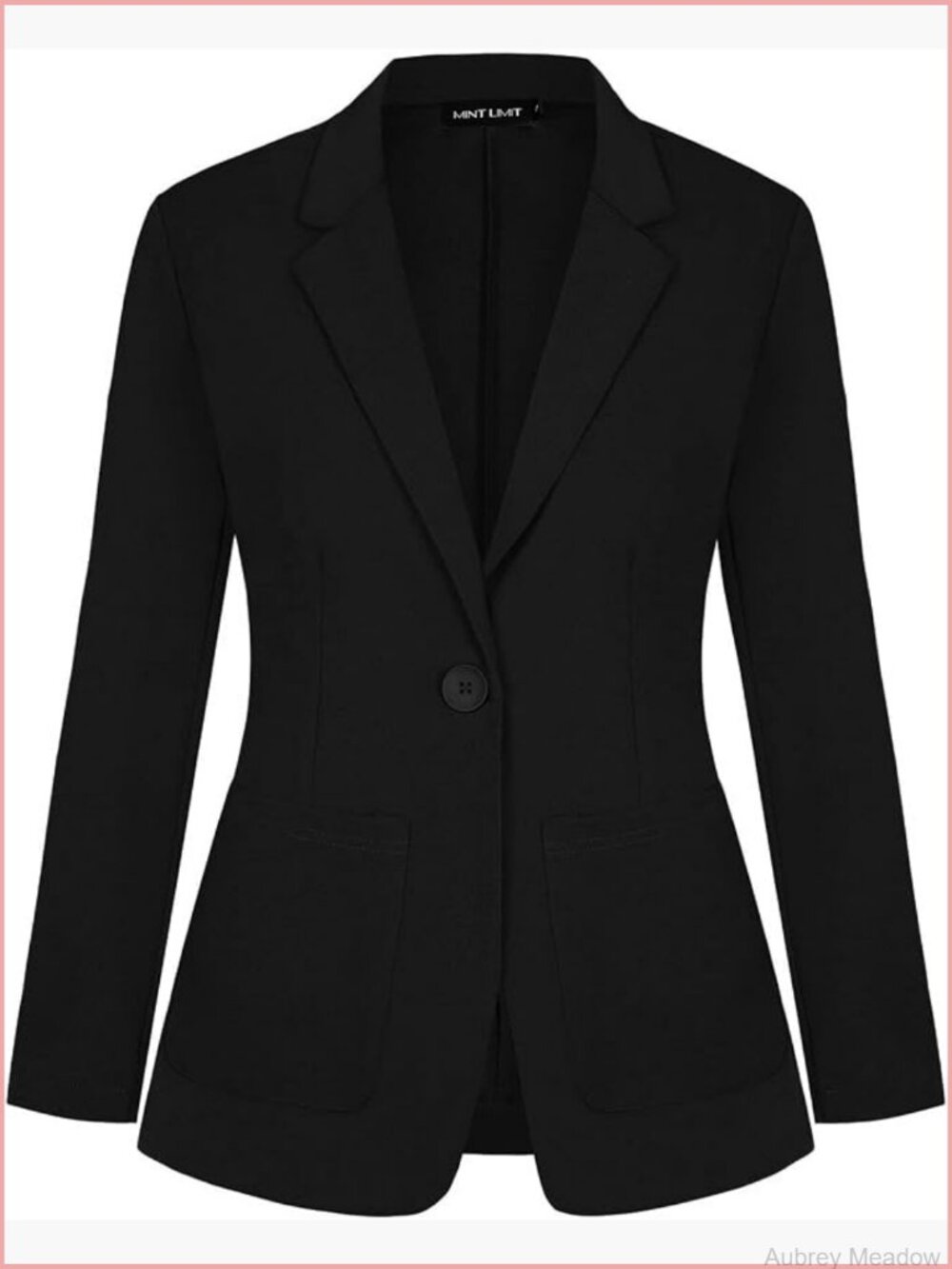 Women's Casual Long Sleeve Open Front Blazer Jacket with Pockets